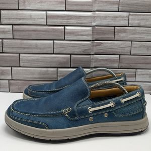 Cole Haan Men's Deck Weekend Loafer Stonewashed Blue Suede Shoe Size 8.5